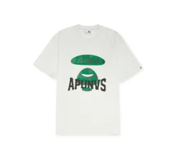 Aape by A Bathing Ape Theme T-shirt Street Baseball - Grey