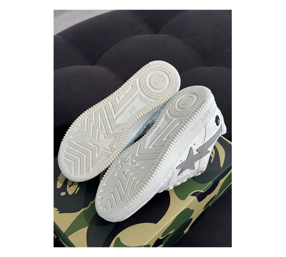 A Bathing Ape Bape Sta Low 40 - #3 Line Camo White (USADO)