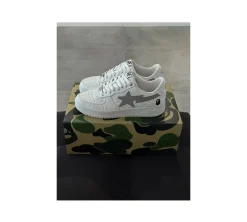A Bathing Ape Bape Sta Low 41 - #3 Line Camo White (USADO)