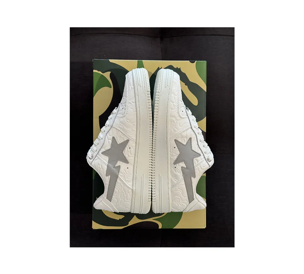 A Bathing Ape Bape Sta Low 41 - #3 Line Camo White (USADO)