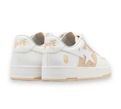 A Bathing Ape Bape Sta Low #6 - White Beige