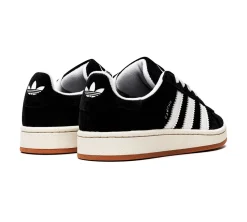 adidas Campus 00s - Core Black (Sola Amarela / Cordões Grossos)
