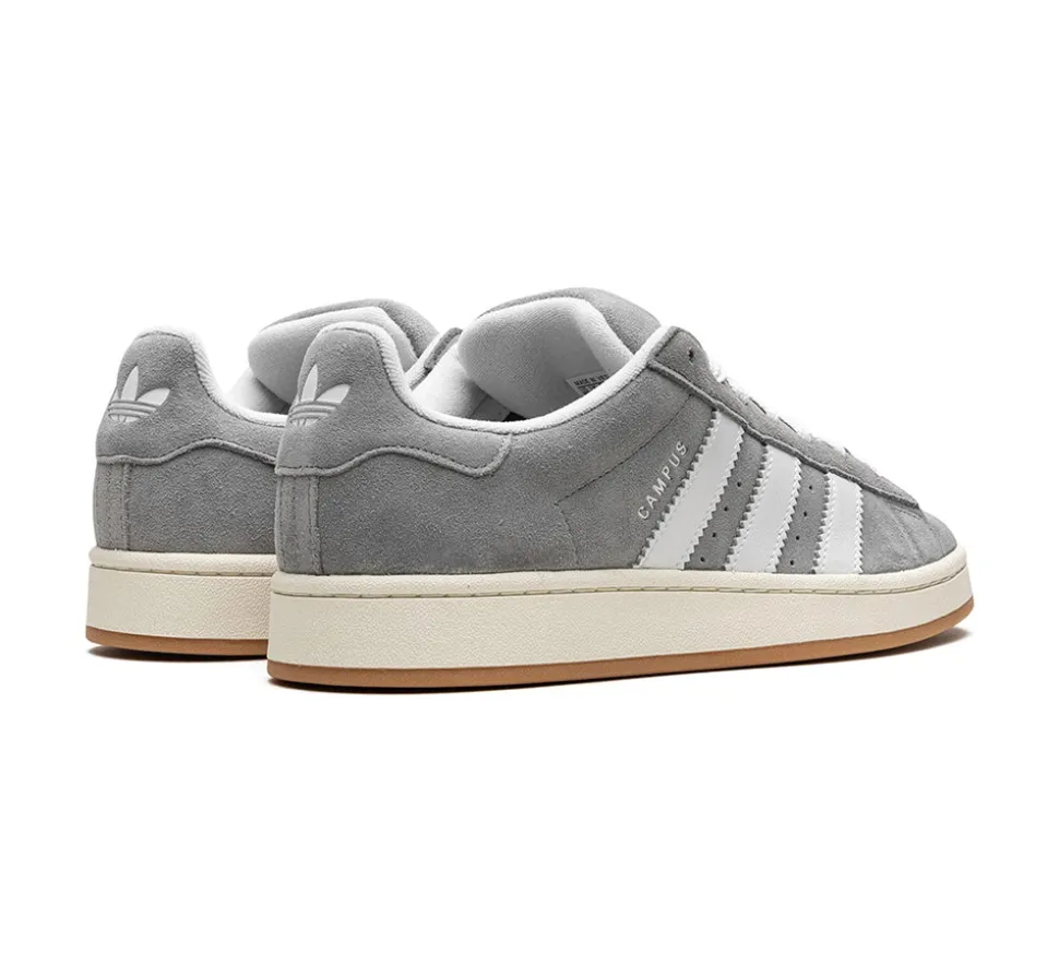 adidas Campus 00s - Grey White (Sola Amarela & Cordões Grossos)