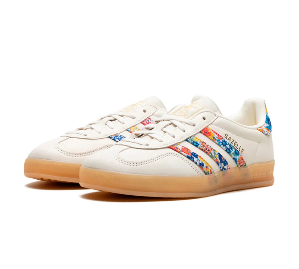 adidas Gazelle Indoor - Liberty London Floral Embroidery Stripes