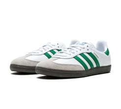 adidas Samba OG Footwear - White Green
