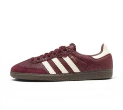 adidas Samba OG - Snakeskin Maroon Cream White
