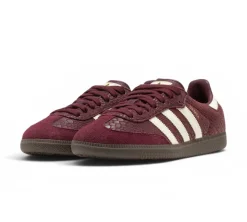 adidas Samba OG - Snakeskin Maroon Cream White