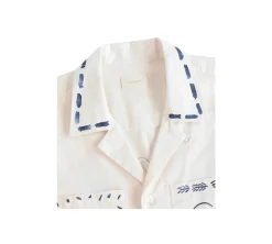 Aimé Leon Dore Lesvos Cropped Camp Shirt - White