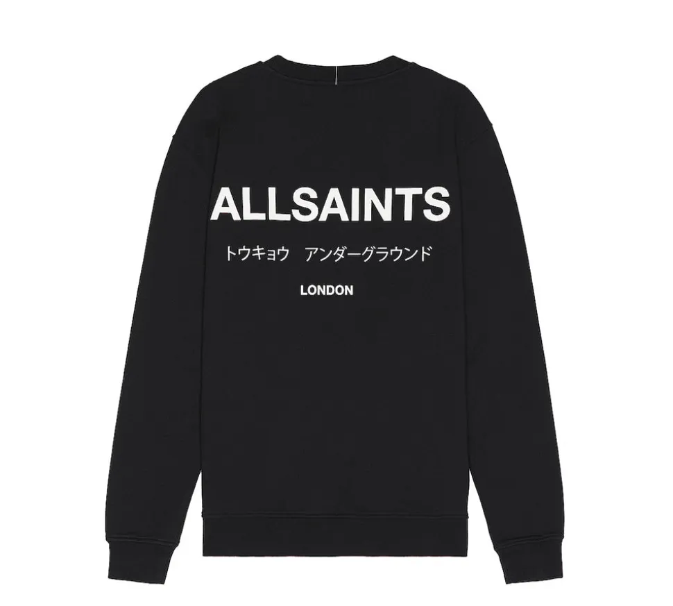 AllSaints Underground Crewneck - Jet Black