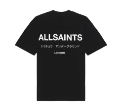 AllSaints Underground Crew T-shirt - Jet Black