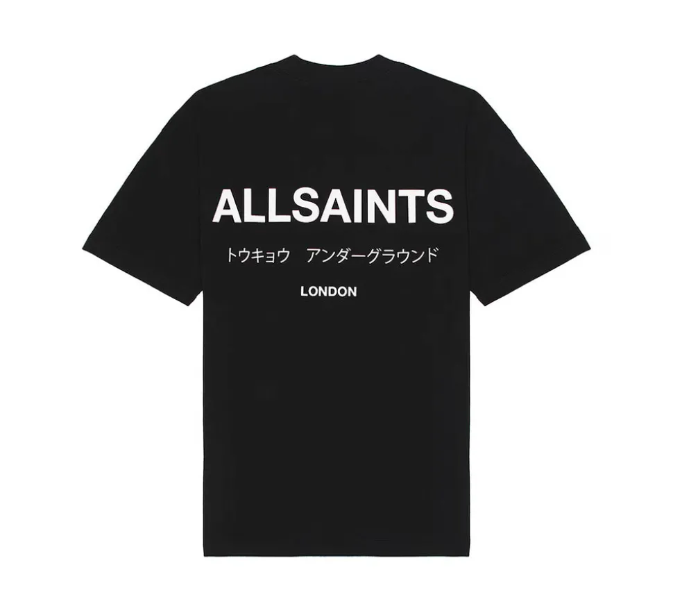 AllSaints Underground Crew T-shirt - Jet Black