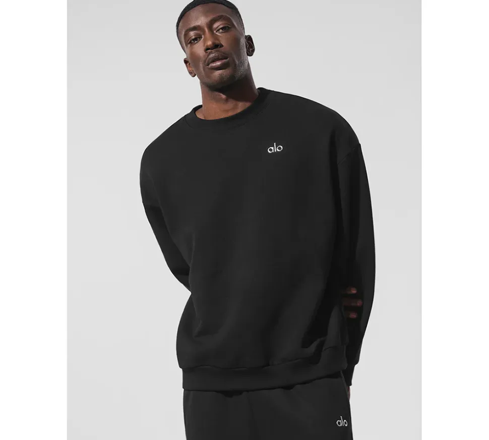 Alo Yoga Accolade Crewneck Pullover - Black