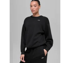 Alo Yoga Accolade Crewneck Pullover - Black
