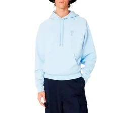 Ami Paris Ami De Coeur Hoodie - Sky Blue