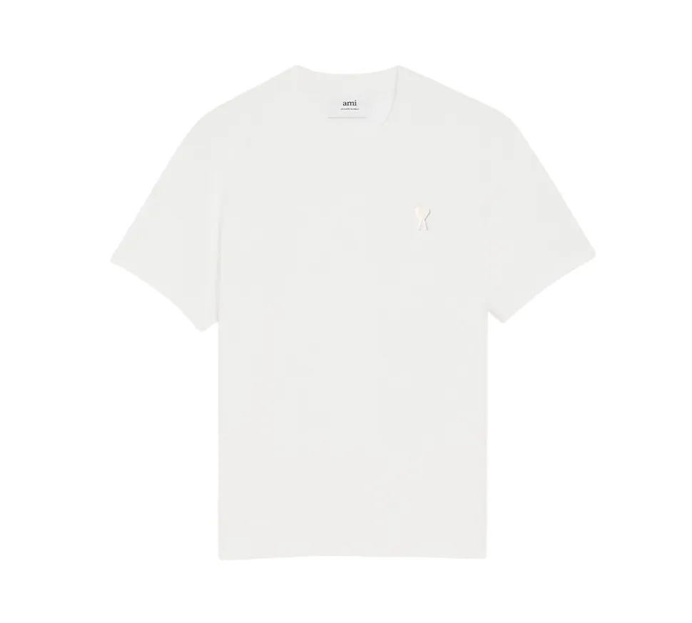Ami Paris Organic Cotton T-shirt - White