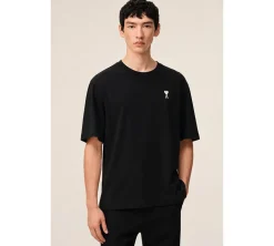 Ami Paris Organic Cotton T-shirt - Black