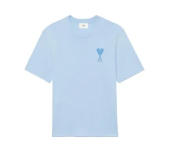 AMI PARIS Tonal De Coeur T-Shirt - Sky Blue
