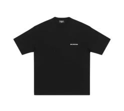 Balenciaga Logo Medium Fit T-shirt - Black