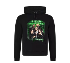 Balenciaga Speed Hunters Hoodie Sweatshirt - Black