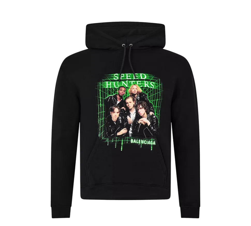 Balenciaga Speed Hunters Hoodie Sweatshirt - Black