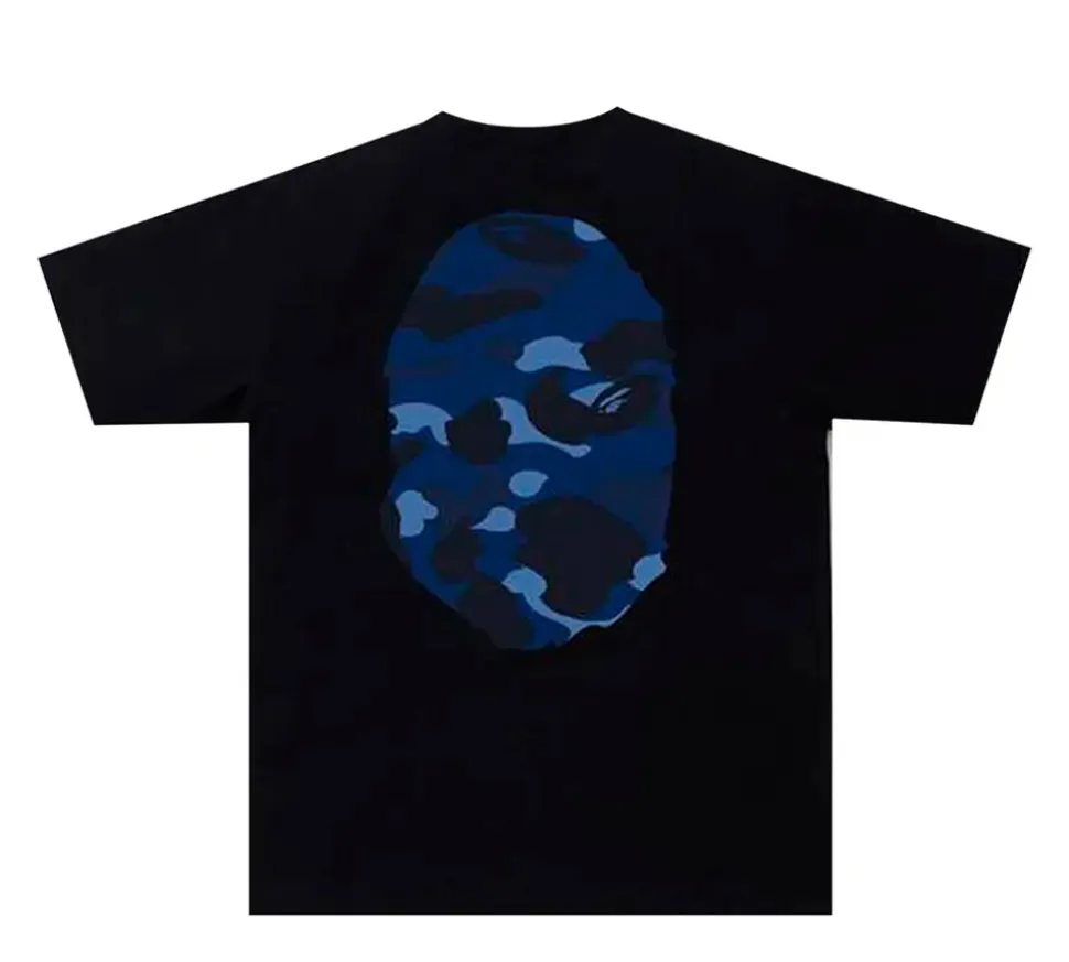 BAPE Color Camo Big Ape Head T-shirt - Black/Navy