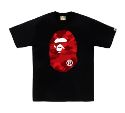 BAPE Color Camo Big Ape Head T-shirt - Black