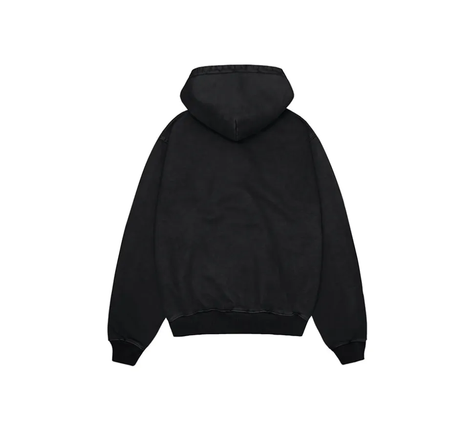 Broken Planet Basics Hoodie - Washed Midnight Black