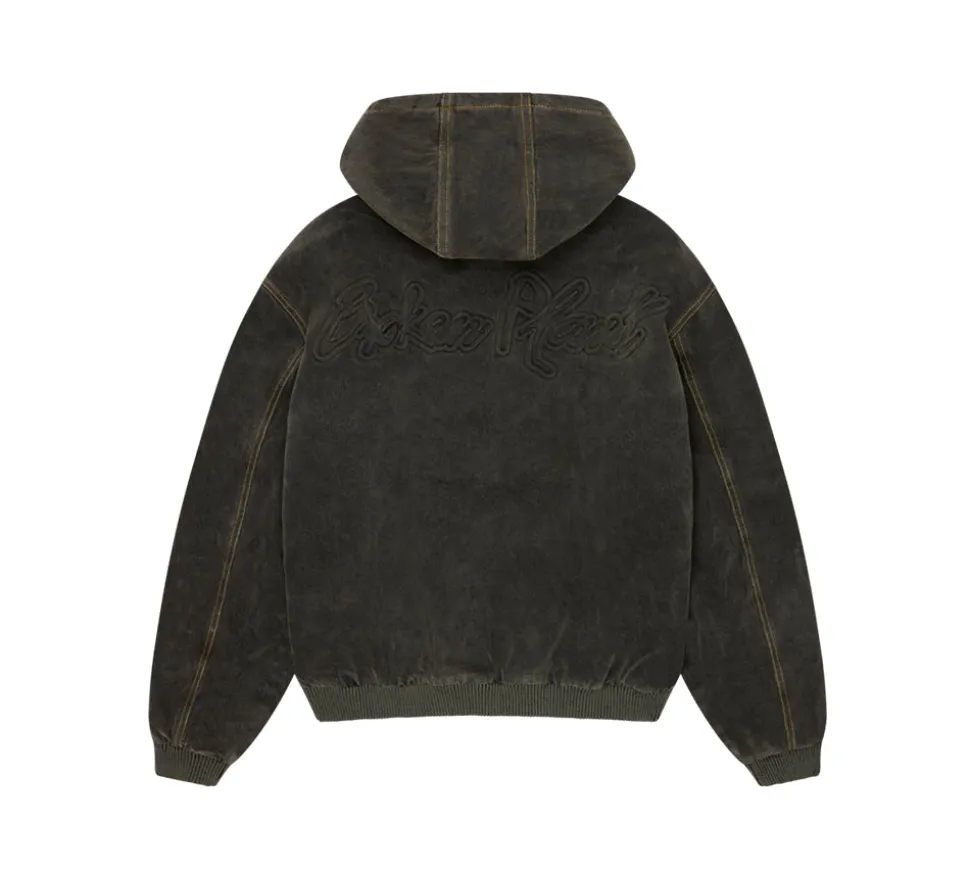 Broken Planet Denim Workwear Jacket & Hoodie - Washed Black
