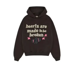Broken Planet Hearts Are Made To Be Broken Hoodie - Soot Black