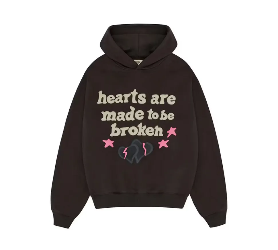 Broken Planet Hearts Are Made To Be Broken Hoodie - Soot Black