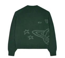 Broken Planet Knit Sweater - Forest Green