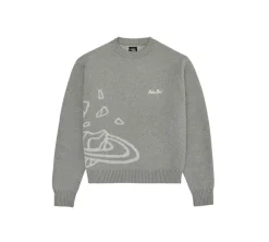 Broken Planet Knit Sweater - Heather Grey