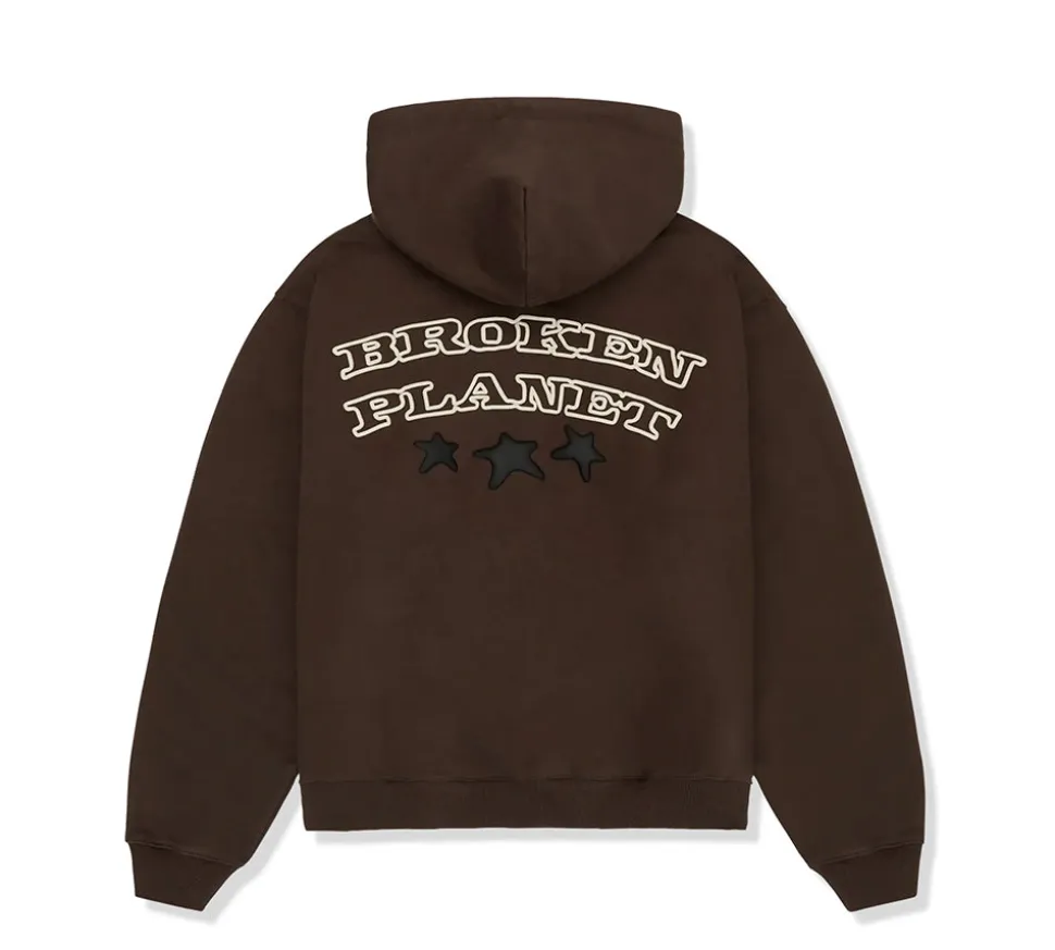 Broken Planet Out Of Service Hoodie - Brown