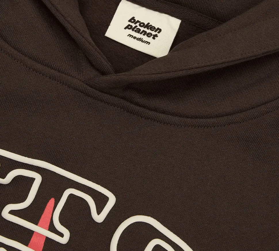 Broken Planet Out Of Service Hoodie - Brown