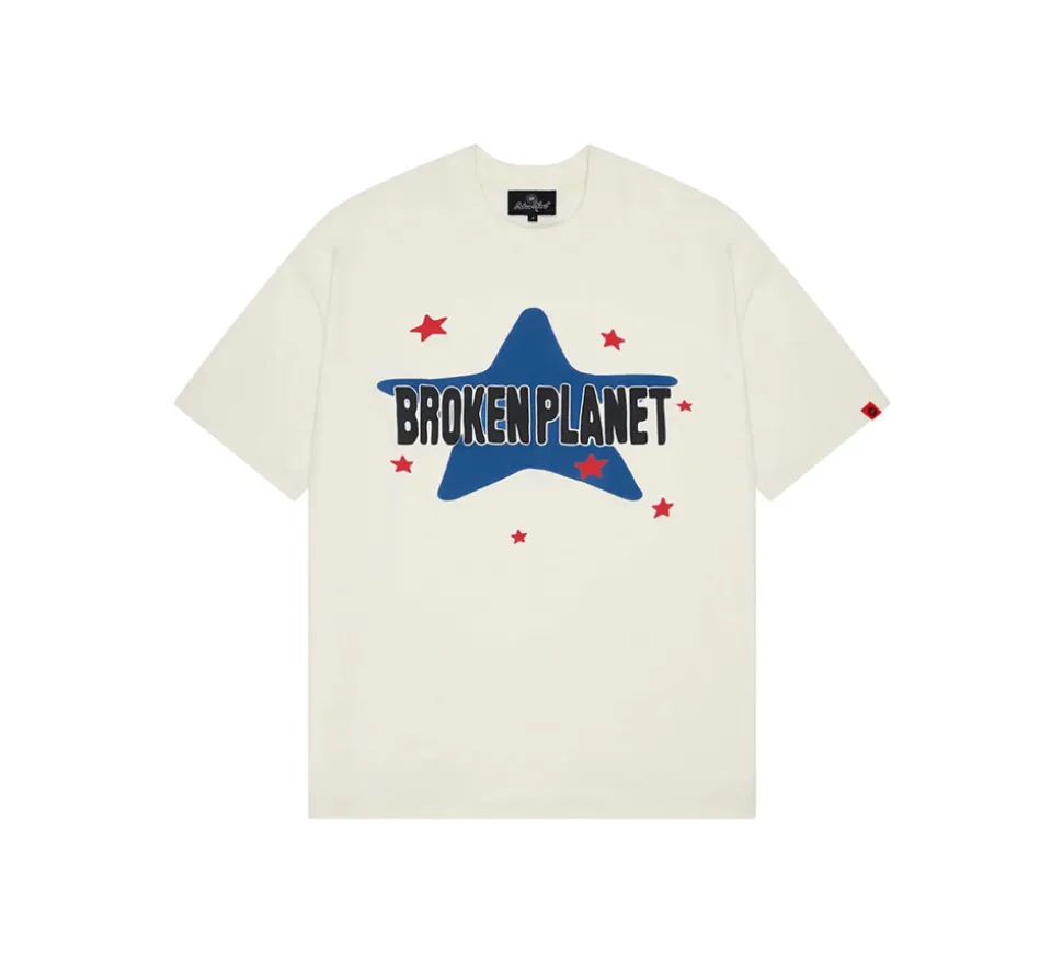 Broken Planet 'Star' T-shirt - Vanilla White