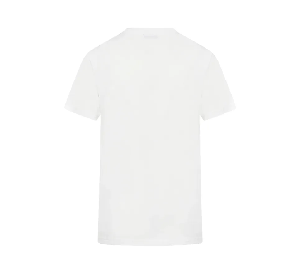 Burberry Logo Printed Crewneck White T-shirt (USADO) - L