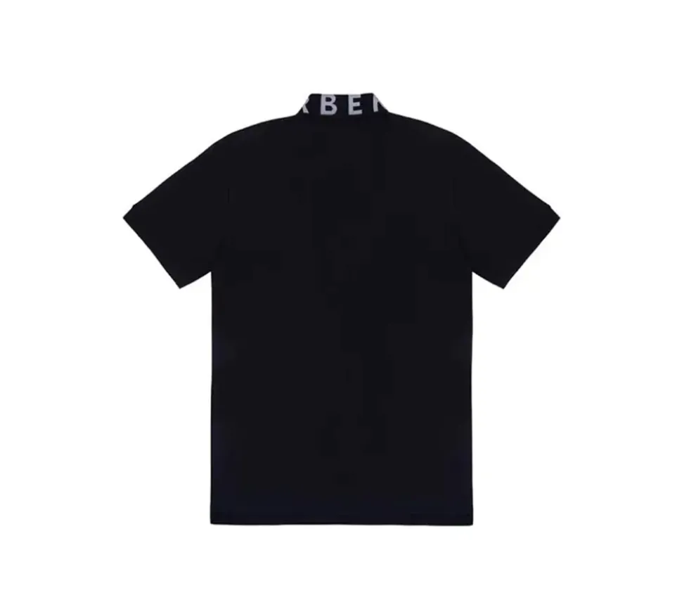 Burberry Ryland Collar Logo Polo - Black