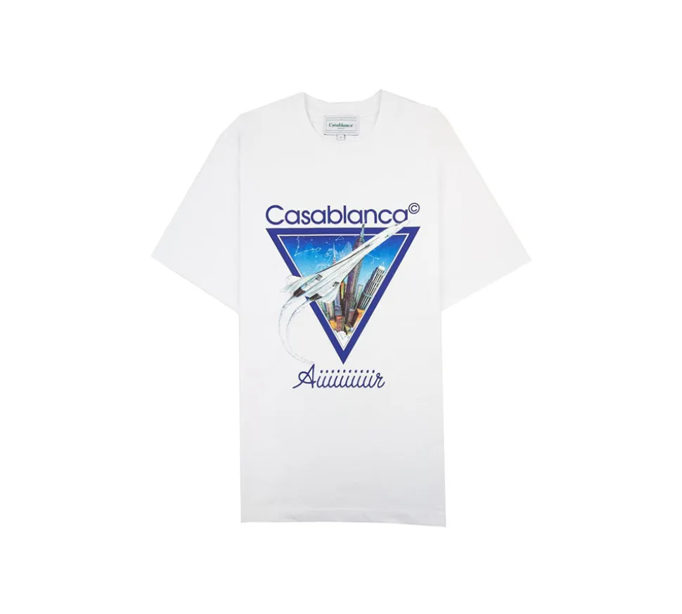 Casablanca Aiiiiir Printed T-shirt - White