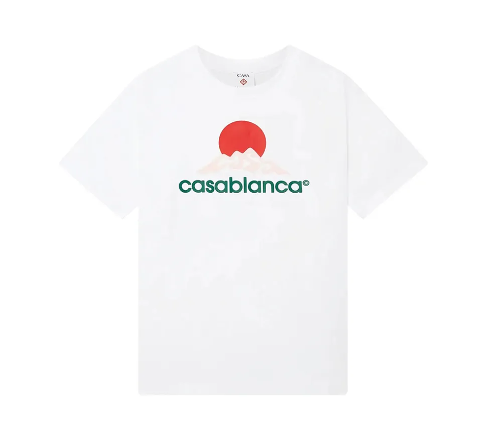 Casablanca Montagne Printed T-Shirt - White