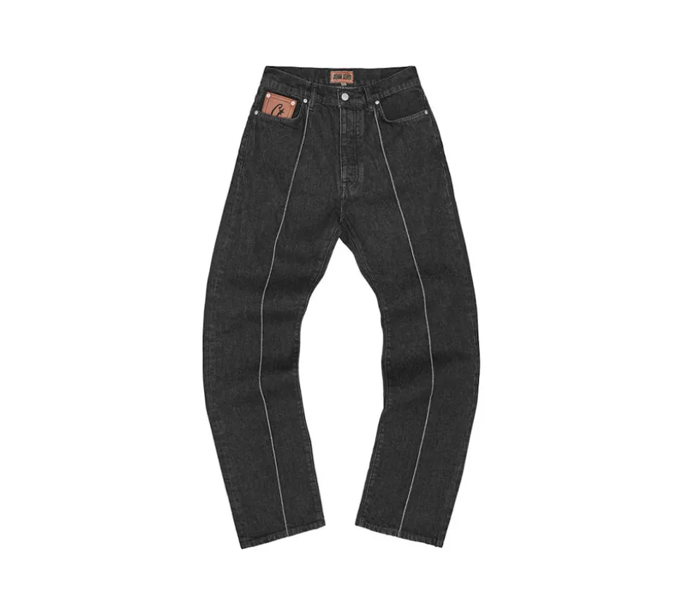 Corteiz C-Star Denim Jeans - Black