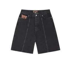 Corteiz C-Star Denim Shorts - Black