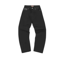 Corteiz C-Star Stitch-Down Denim Jeans - Triple Black
