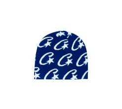Corteiz Cstarz Monogram Beanie - Blue