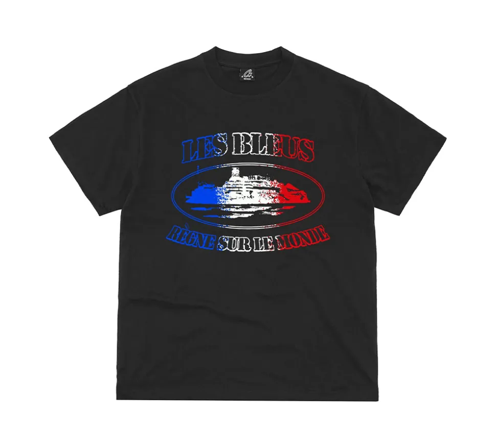Corteiz France Alcatraz T-shirt - Black
