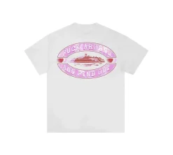 Corteiz Fuck Around T-shirt - White/Pink