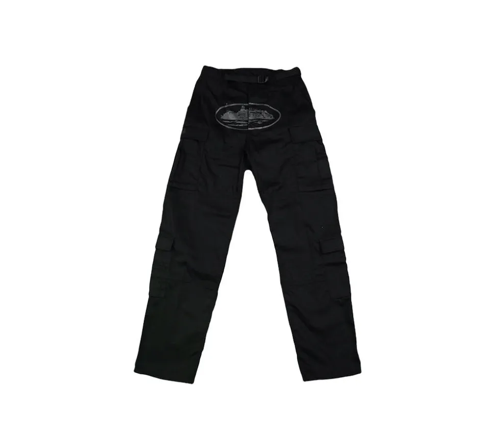 Corteiz Guerillaz Cargo Pants - Triple Black