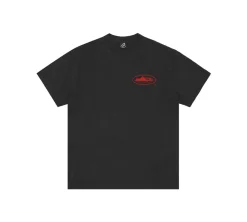 Corteiz Halftone Island T-shirt - Black/Red
