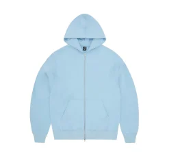 Corteiz Hybrid Jacquard Alcatraz Zip Hoodie - Baby Blue