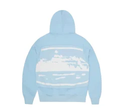 Corteiz Hybrid Jacquard Alcatraz Zip Hoodie - Baby Blue