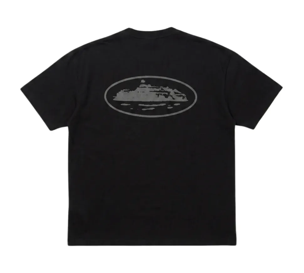Corteiz OG Island T-shirt Reflective - Black